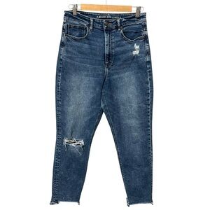 American Eagle Outfitters Blue Distressed Jeans